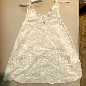 White eyelet children’s dress